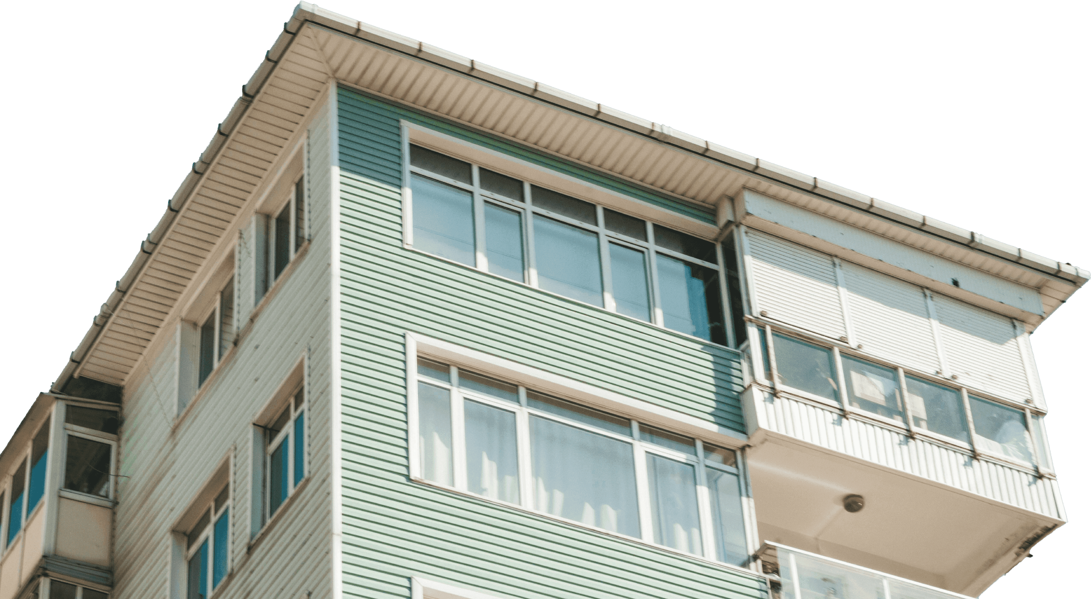 Residential apartment building exterior related to housing and HMO licence applications via Barnab.